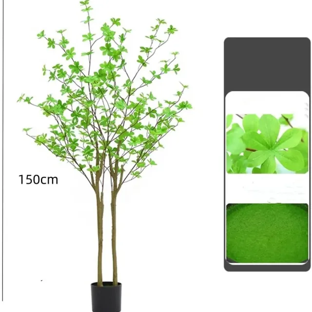 NordHaus Kunstmatige Enkianthus Boom - Kunstplant - Faux Vloerplant - Levensechte Bladeren - Indoor Decor 150 cm Groen
