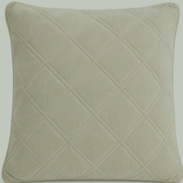 Rocaflor Luxe velvet kussen grijs-groen 50×50 cm