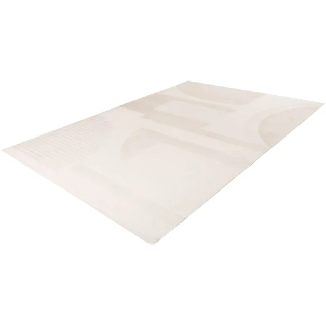 Batucci Vloerkleed - Modern - Design Tapijt - Ivoor Wit - Zacht en Comfortabel - Abstract Patroon 200x290 cm