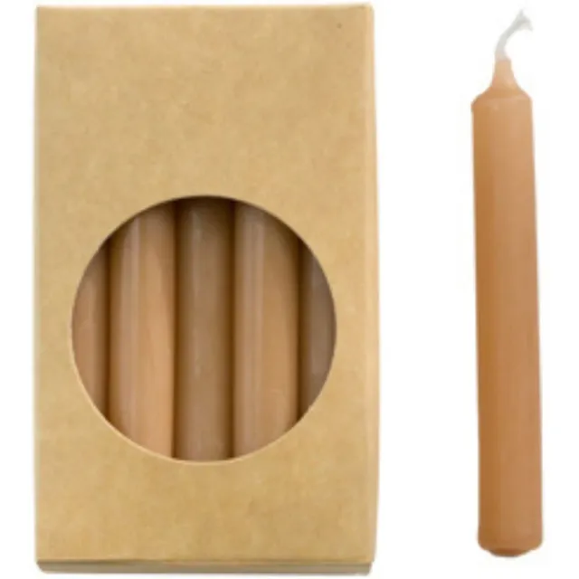 Rustik Lys Caramel - Potloodkaarsen Klein - 20 stuks 1,2 x 10cm