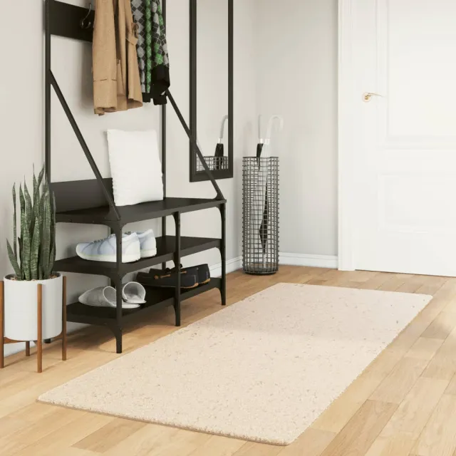 vidaXL Vloerkleed HUARTE laagpolig zacht wasbaar 80x200 cm beige, foto 2