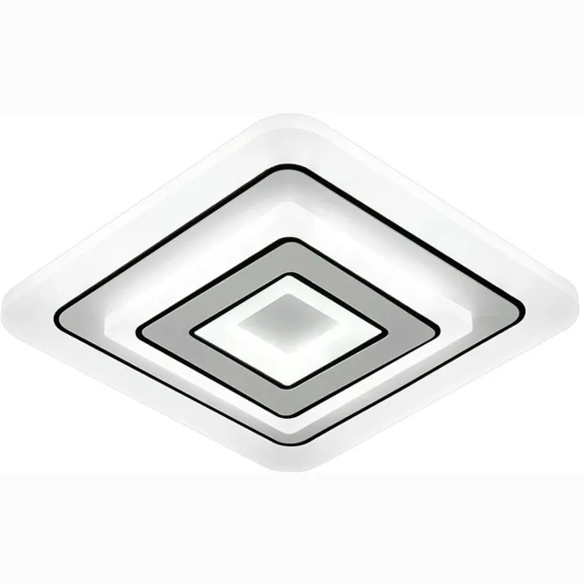 Haobosic Contrast - Plafondlamp - Wit/Zwart dual - 30x30cm - 32W 6000K White