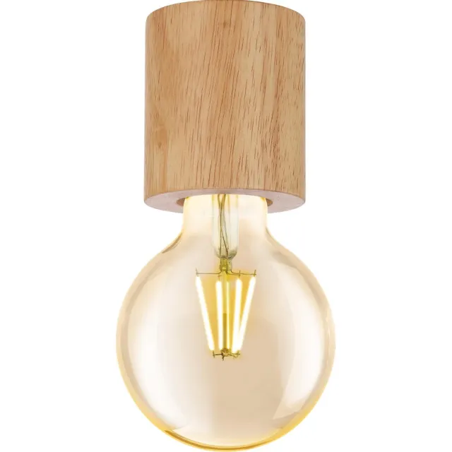 Eglo Turialdo - Plafondlamp - E27 - Ø 7 cm - Bruin - FSC Hout