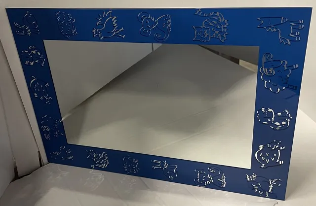 Plieger 60x45cm - Zeefdruk met blauwe dieren
