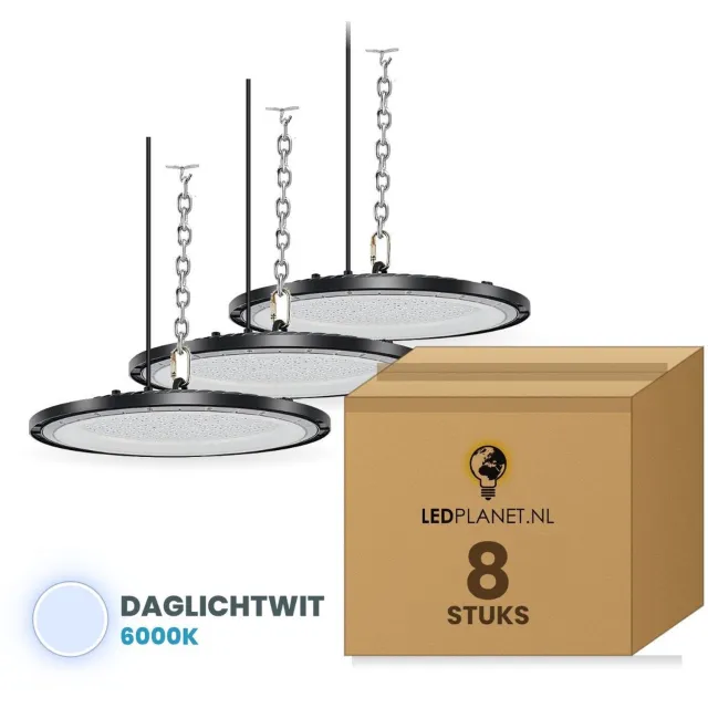 Tsong UFO LED High Bay lamp 100W - 12.000 lm - Daglichtwit 6000K - 8 stuks - IP65 - 230V
