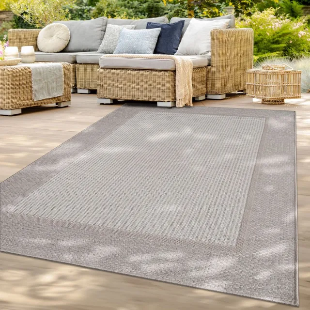 TT Home Balkon Tuin Eetkamer Scandinavisch Boho Design Rand Effen 80 x 250 cm Rechthoek 80 x 250 cm Rechthoek beige