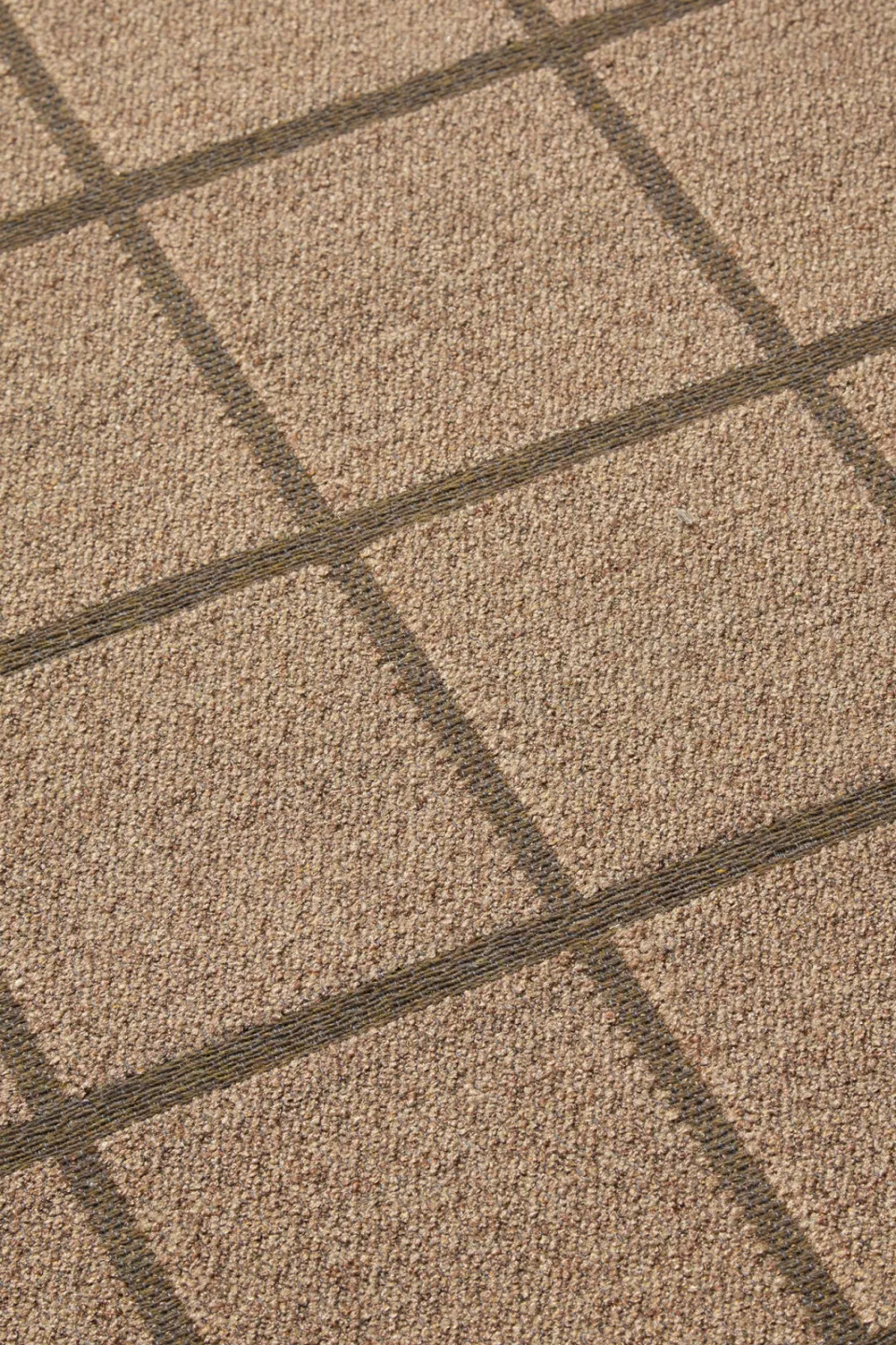 NOUS Living binnen- en buitenvloerkleed ruiten bruin, foto 4