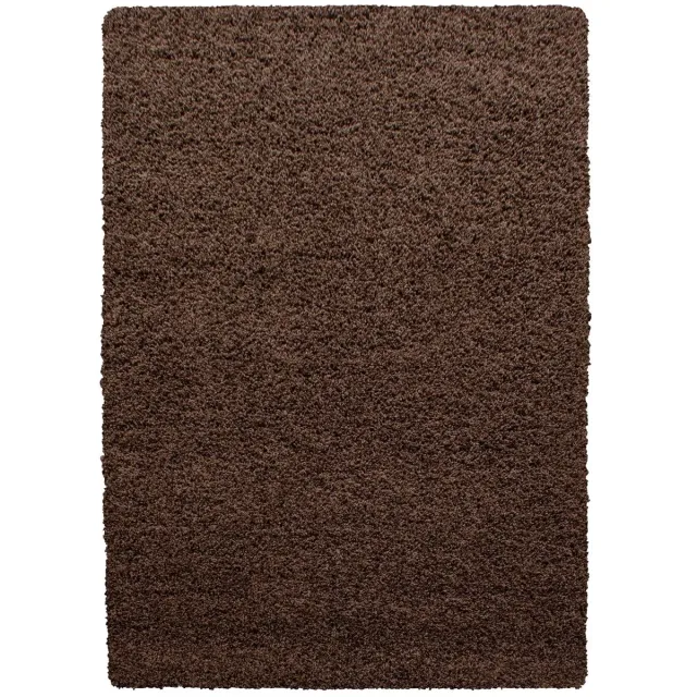 Dutch XXL Hoogpolig Vloerkleed | Tapijt | Shaggy | Life | Uni | Bruin | 240x340 cm
