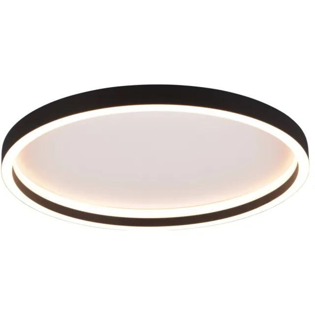 Reality ROTONDA - Plafondlamp - Zwart mat - incl. 1x SMD 20 W