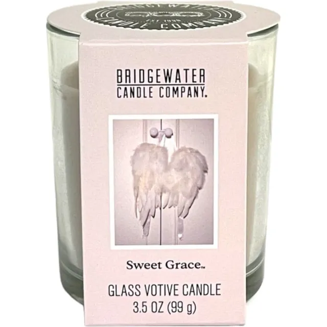 Bridgewater Candle Glass Votive Sweet Grace creme