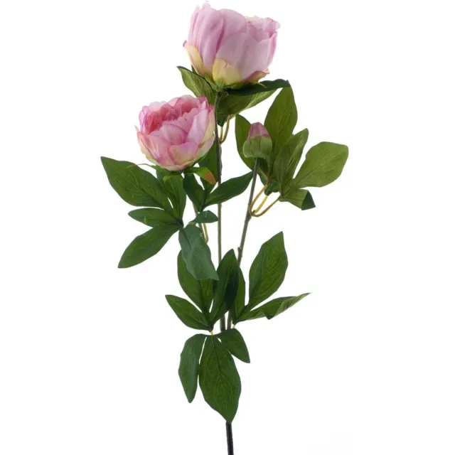 Nova Nature (Best) Paeony spray Chiba pink 65 cm kunstbloem roze