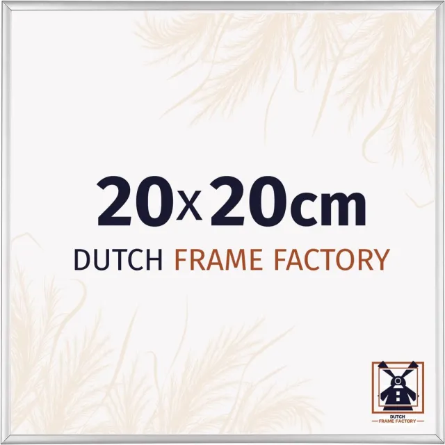 Dutch Frame Factory Fotolijst 20x20 cm - Aluminium - Zilver Hoogglans - Kampen