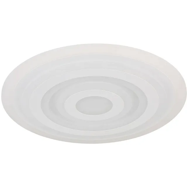 Globo LED plafondlamp Plafondlamp Woonkamerlamp Slaapkamerlamp rond, metaal acryl opaal wit, 40W 3300lm 3000K warm wit, D 49 cm