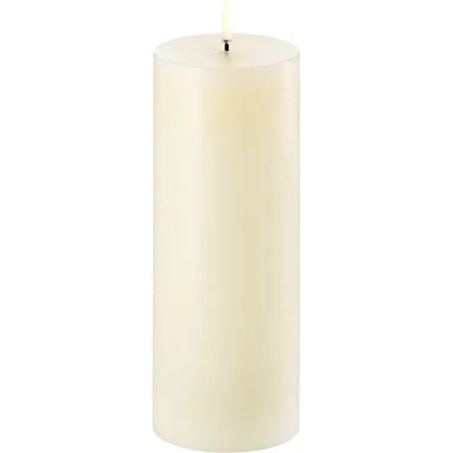 Uyuni Led Rustieke Kaars Ivory - 7,8x20,3 cm - Led kaars ivoor