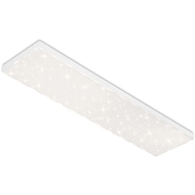 B.K.Licht Briloner Leuchten - LED-paneel, plafondlamp dimbaar, plafondlamp met lichtrand, sterrendecoratie, incl. afstandsbediening, kleurtemperatuurregeling, 24 watt, 2400 lumen, wit
