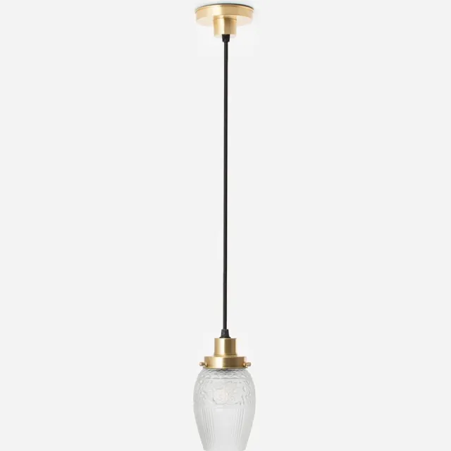 Coloured by Art Hanglamp aan snoer Flower Yard Geëtst 20's Messing - Art Deco Trade