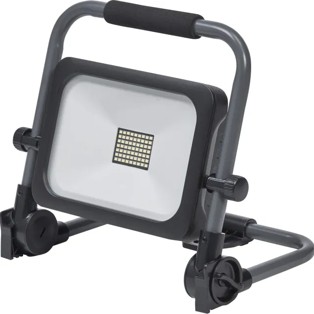 Osram VAL BAT LED werklamp, donkergrijs/zwart, 30W, 3000lm, koudwitte lichtkleur, werkt op batterijen, USB-oplaadfunctie dankzij geïntegreerde powerbank, draagbaar, IP54, 6500K. Zwart|grijs