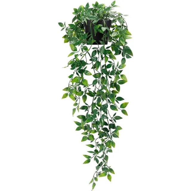 Ynkkvre Kunstplant - hangende kunstplant - decoratief voor muur en interieur - kunststof - onderhoudsvrij en realistisch - ideaal voor huisdecoratie en bruiloften Groen
