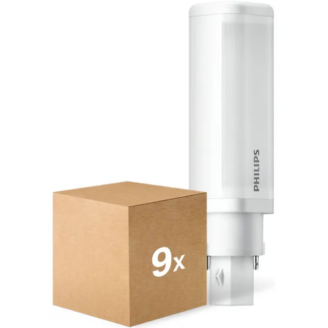 Philips Voordeelpak 9x Philips CorePro PL-C LED 5.9W 600lm - 830 Warm Wit | 2-Pin - Vervangt 13W