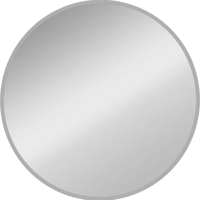 Homona Wandspiegel rond - Met aluminium frame - Ø61 cm - Zilver