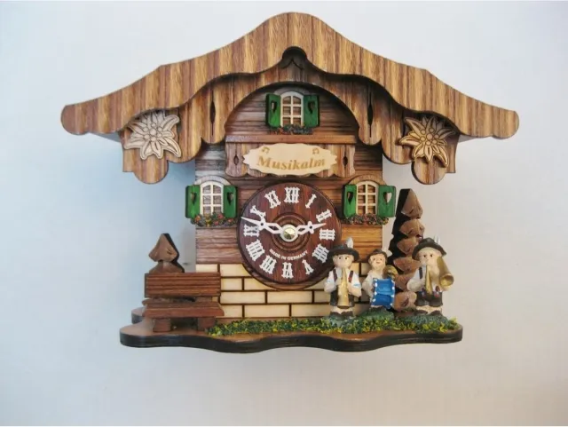 Engstler 152 Q - Wandklok met slinger - Quartz meerkleurig