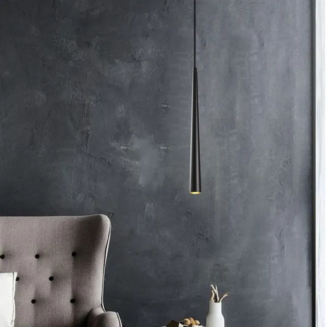 Vente-unique Asir - Kroonluchter - Zwart - 4 x 137 x 5 Dun Zwart