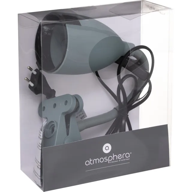 Atmosphera klem bureaulampje - Design Light Classic - jade groen - H43 cm - Leeslamp