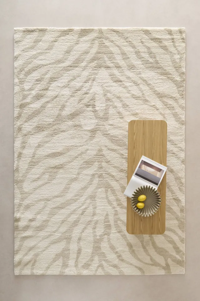 NOUS Living vloerkleed Moon zand/crème, foto 2