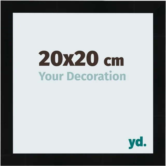 yd. Your Decoration - Fotolijst 20x20 cm - MDF - Zwart Hoogglans - Pisa