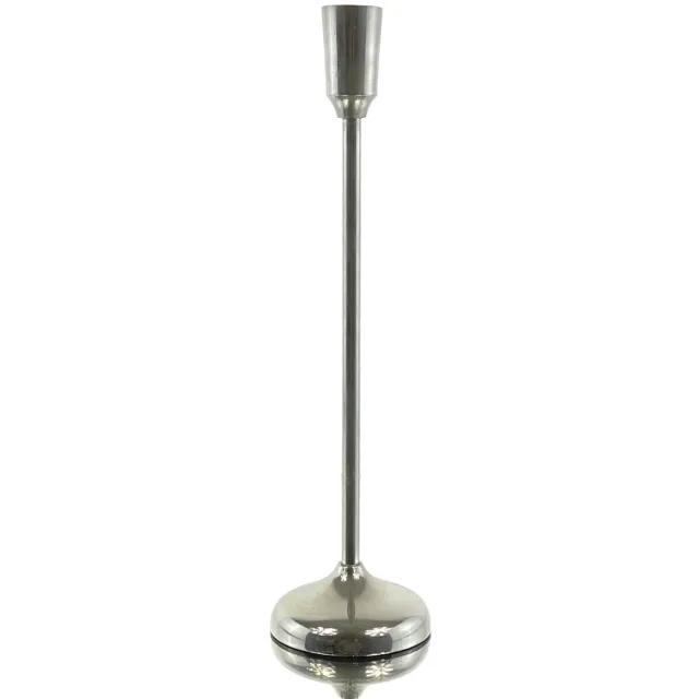 Gasper kaarsenhouder Style aluminium zilver 32x9cm