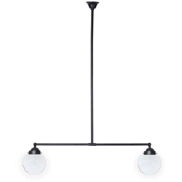 Coloured by Art Moonlight T-lamp 2 lichts Johanna - Art Deco Trade Zwart