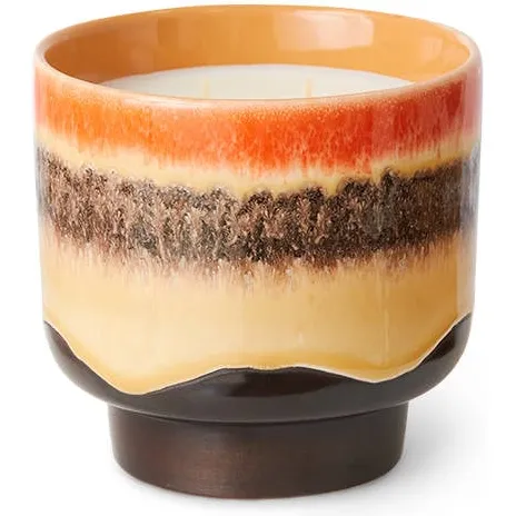 HKliving geurkaars 70s ceramics Tulum bruin/oranje