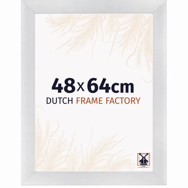 Dutch Frame Factory Fotolijst 48x64 cm - MDF - Zilver Mat - Praag