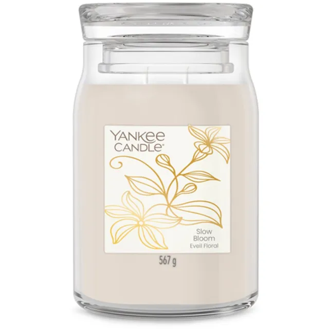 Yankee Candle Little Luxuries - Slow Bloom Large Jar - tot 90 branduren Crème