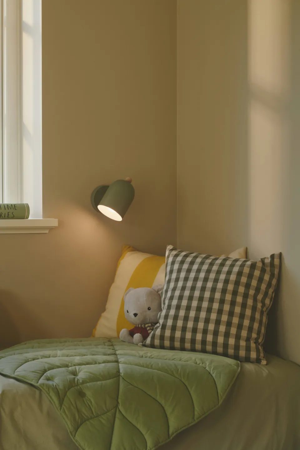 Nordlux Gaston wandlamp grijsgroen, foto 4