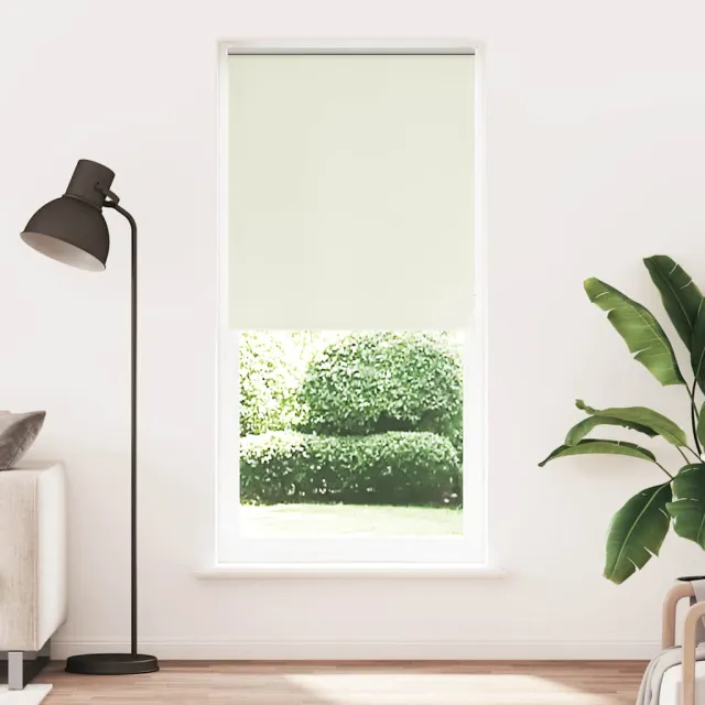vidaXL Rolgordijn verduisterend 104,4x230 cm gebroken wit