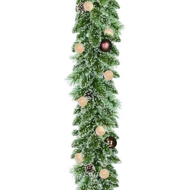 Black Box Trees Kaprun slinger (h270xd25cm) frosted, groen