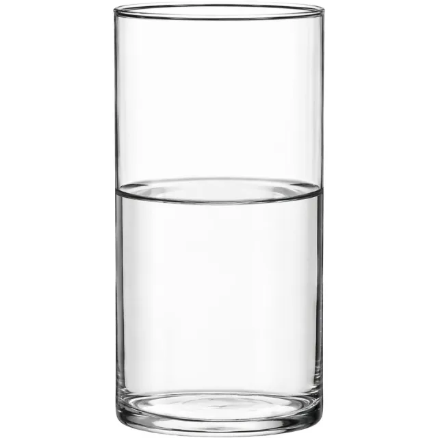 Home & Styling Bloemenvaas - Cilinder vorm - transparant - glas - 12 x 20 cm - rechte cilinder - boeketten - sierrtakken