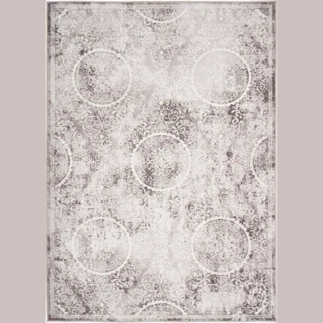 Pergamon Vloerkleed Tawira Vintage Designer Klassiek Barok Grijs