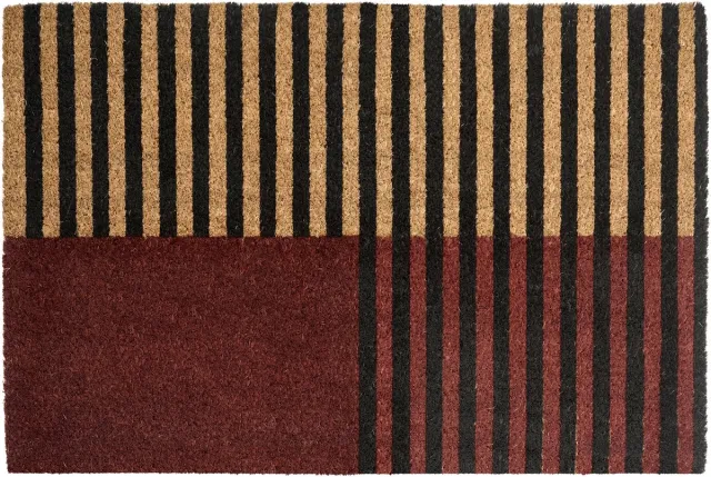 Beliani TUKSUK - Deurmat - Bruin/Beige - 40 x 60 cm - Kokos