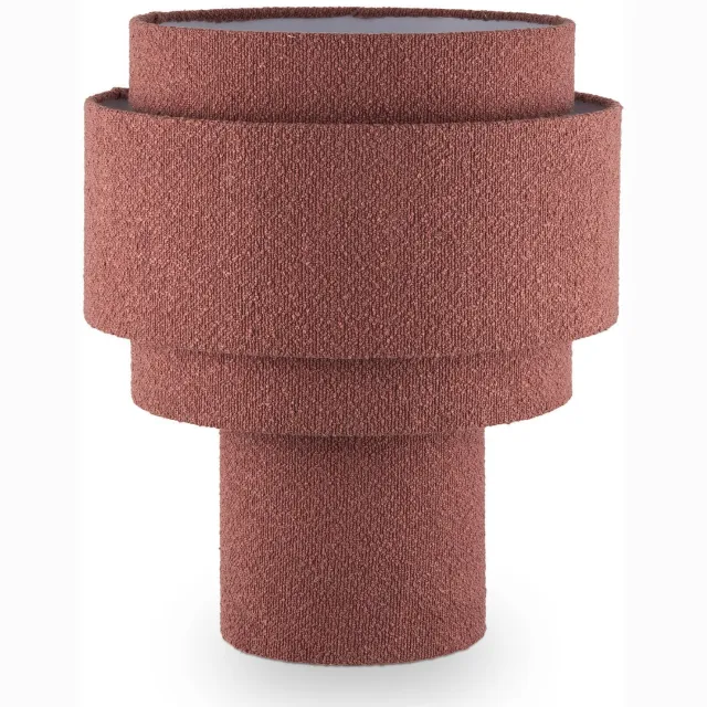Studio LIVIT tafellamp Isabel (Ø45x54 cm) Oudroze bouclé