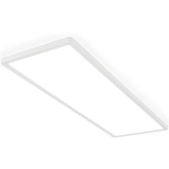 B.K.Licht LED Plafonniére - met indirect licht - led paneel - 58 x 20 x 3cm - 4.000K - 22W wit