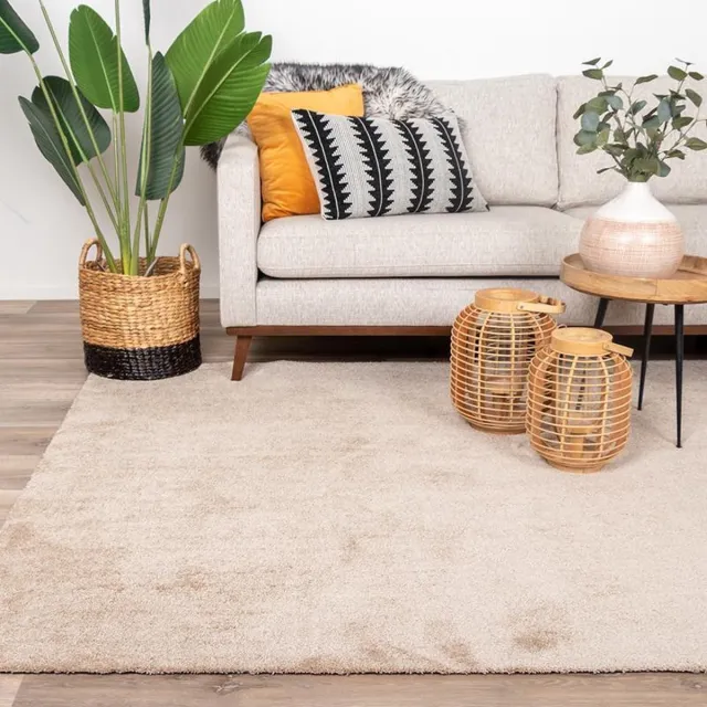 NATURL. Wasbaar vloerkleed - Clean Beige | Voor ieder interieur - 140x200cm