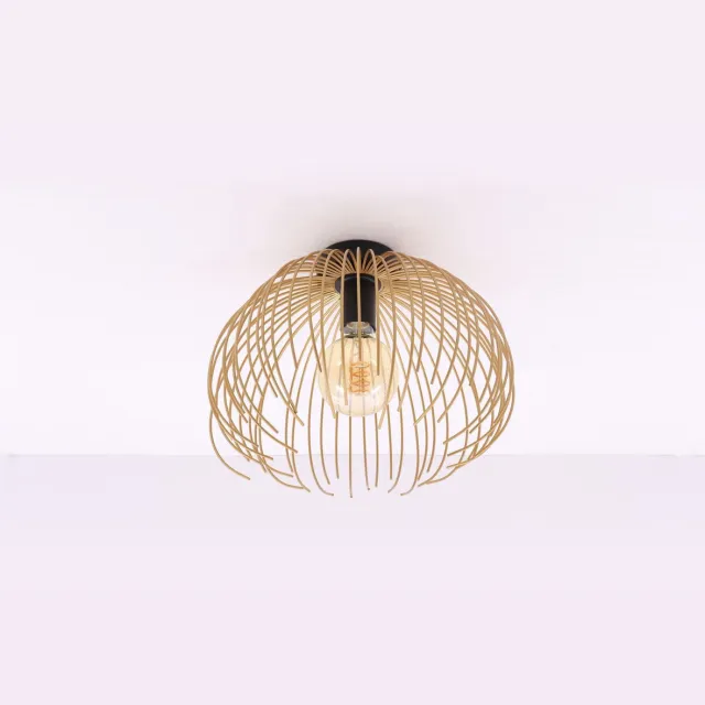 Barco Plafondlamp Jelly - zwart goud - 35cm