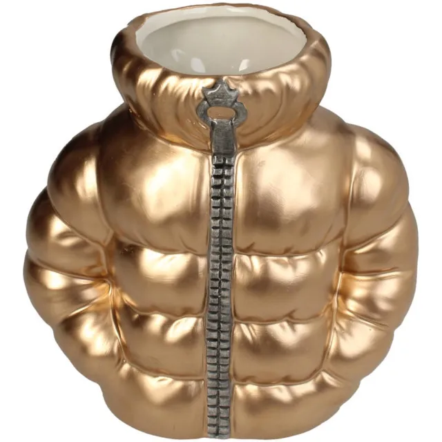 Kersten vaas dolomiet ski jas 17.5x9.5x17.5cm goud