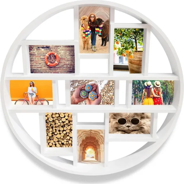 Henzo Fotolijst - Henzo - Discus Gallery - Collagelijst voor 9 foto's - Fotomaat 10x15 cm - Wit