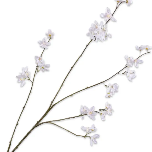 Silk-ka Zijden Bloem-Kunstbloem Bloesem Tak Crème-Roze 114 cm