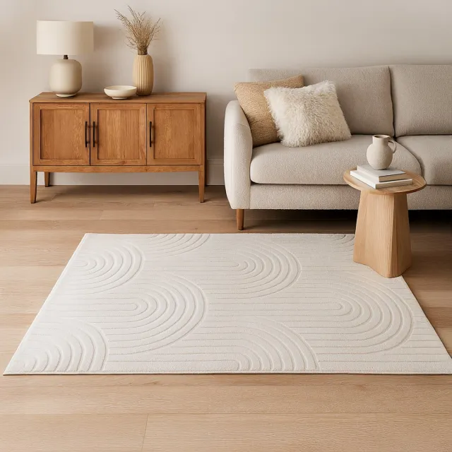 Milton & Oldbrook Vloerkleed 120 x 170 cm Rumia Wit