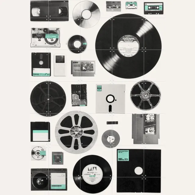 IXXI Data, Florent Bodart - 100 x 140 cm - Grote wanddecoratie en posters - Illustraties, Grafisch Ontwerp, Mancave Zwart en wit