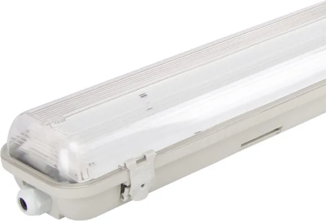 V-TAC IP65 Dubbel TL armatuur incl. Hoge Lumen Led buizen | 150cm GRIS